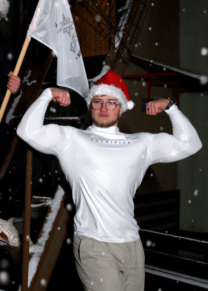 "Elite" Long Sleeve Compression Tee White