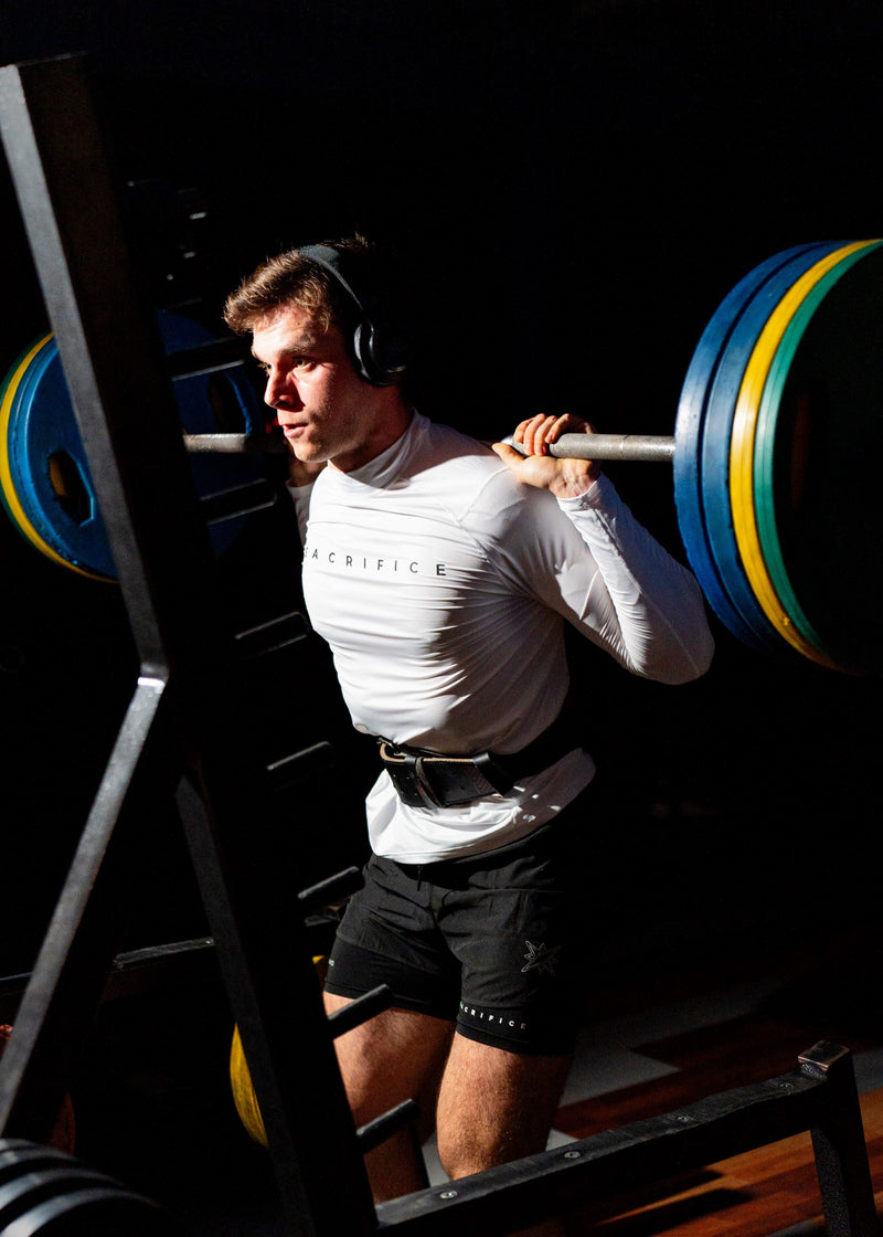 "Elite" Long Sleeve Compression Tee White