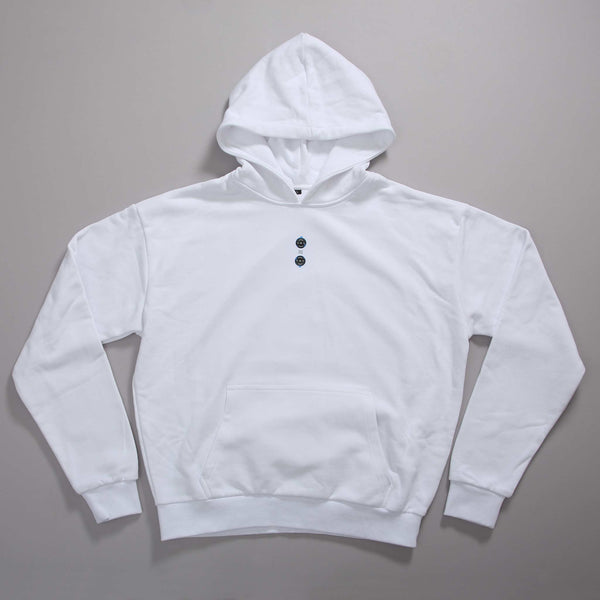 "WRATH" OVERSIZED HOODIE WHITE