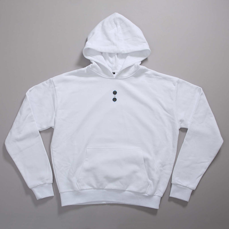 "WRATH" OVERSIZED HOODIE WHITE