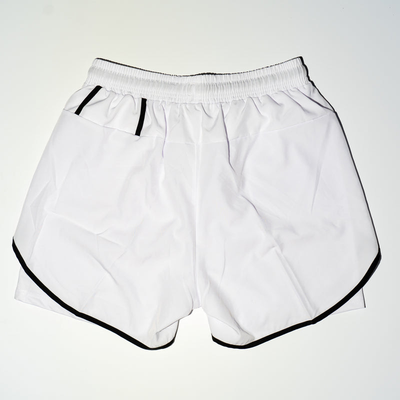 "Courage" Performance Shorts White